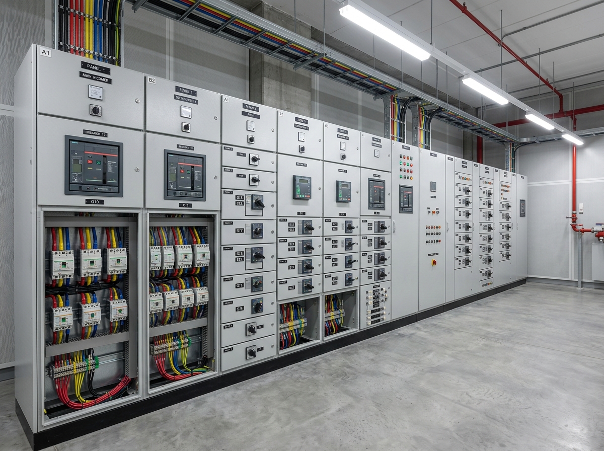 Industrial electrical panel installation